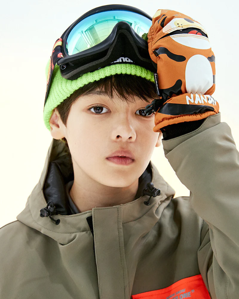 Ski Swear Cartoon Waterproof Warm Kids Ski Gloves - Image 12