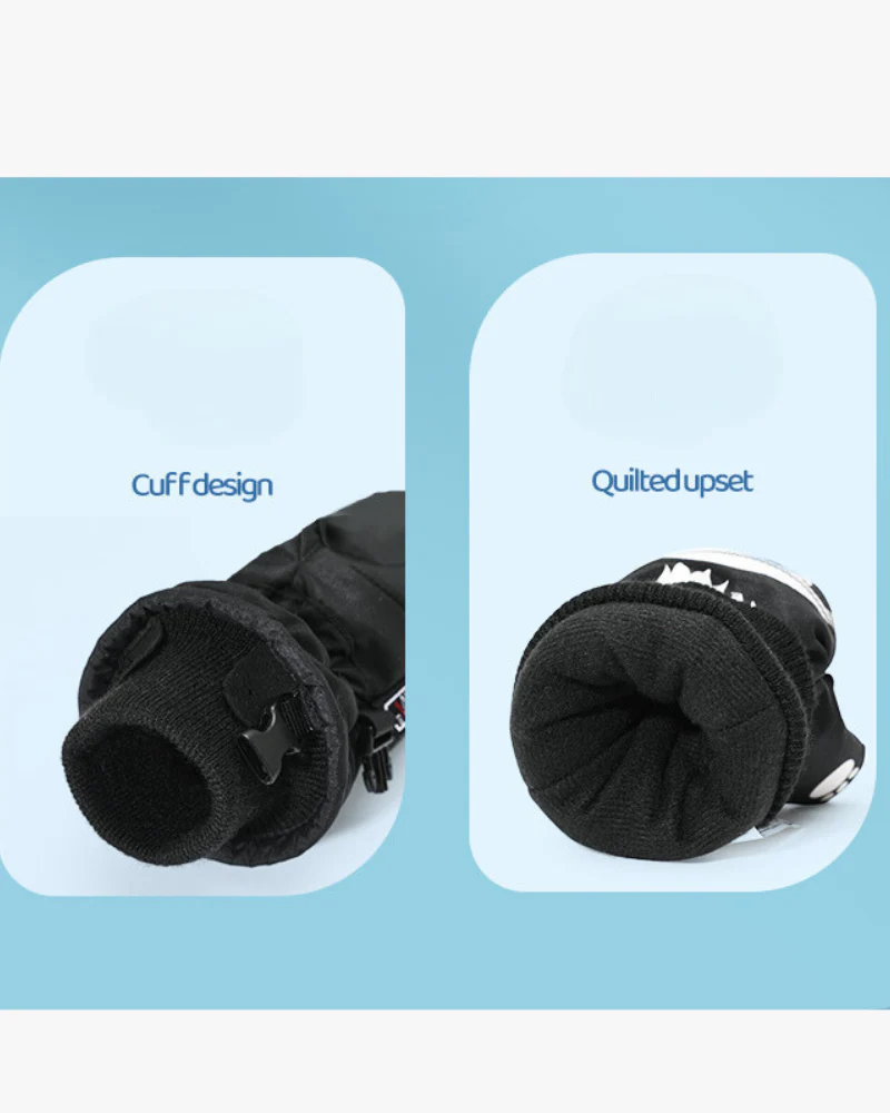 Ski Swear Cartoon Waterproof Warm Kids Ski Gloves - Image 14