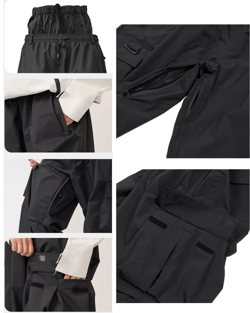 Ski Wear 3L Baggy Cargo Snow Pants - Unisex - Image 9
