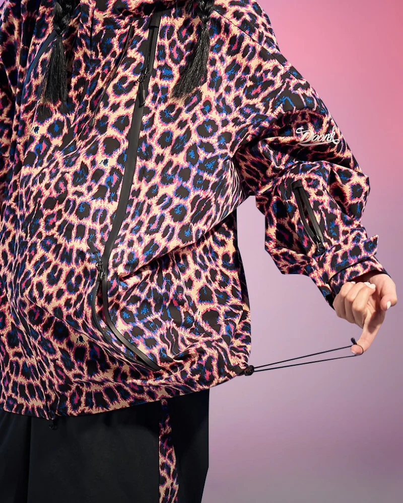 Ski Wear 3L Hard-Shell Waterproof Leopard Ski Jacket & Pants Suit -Unisex - Image 12
