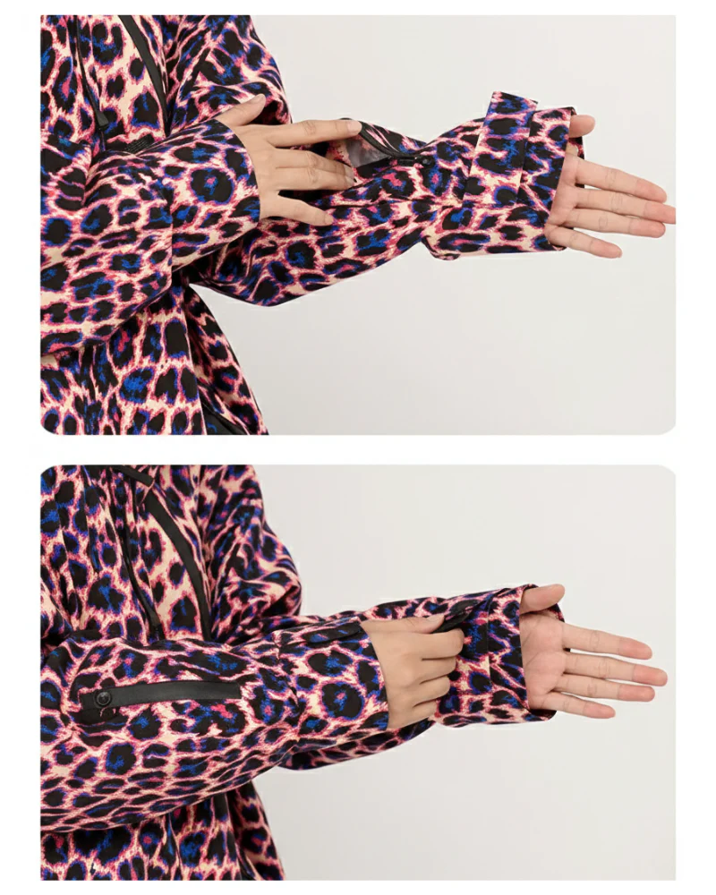 Ski Wear 3L Hard-Shell Waterproof Leopard Ski Jacket & Pants Suit -Unisex - Image 13