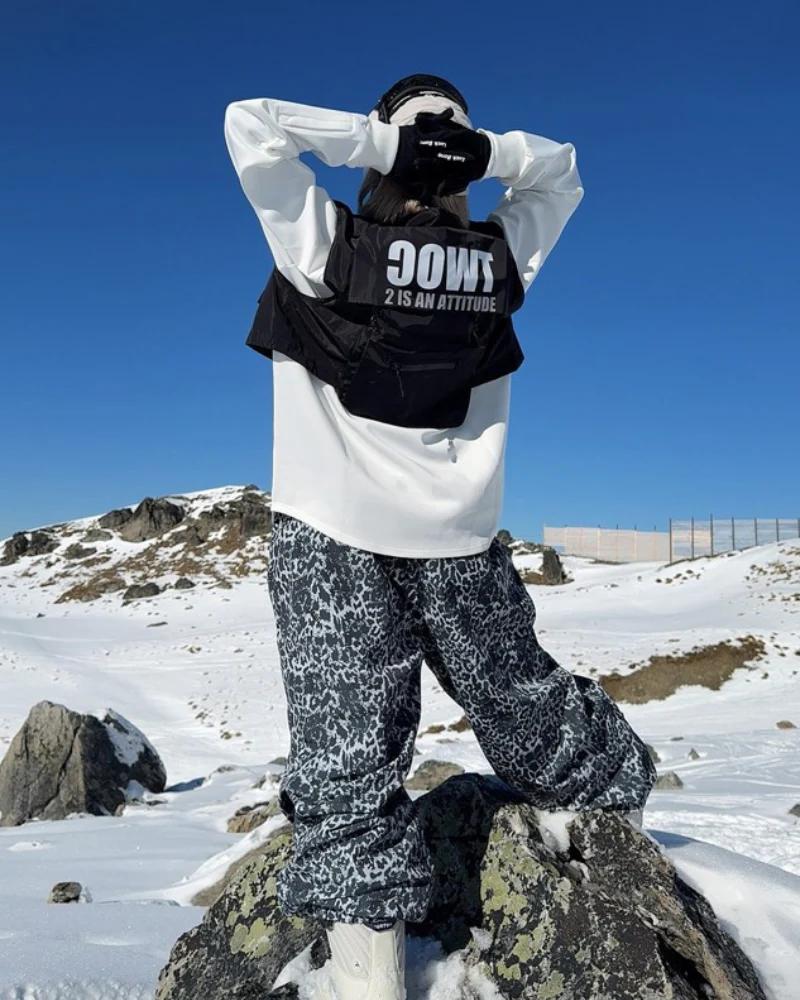 Ski Wear 3L Waterproof Cheetah Ski Pants - Unisex - Image 4