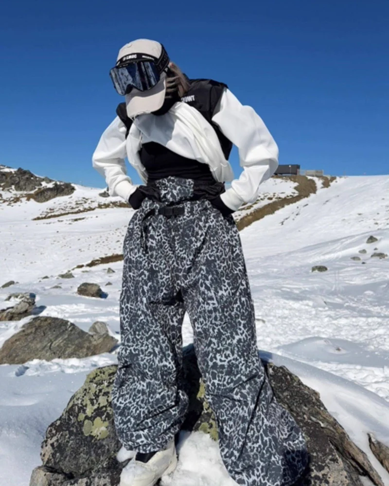 Ski Wear 3L Waterproof Cheetah Ski Pants - Unisex - Image 5