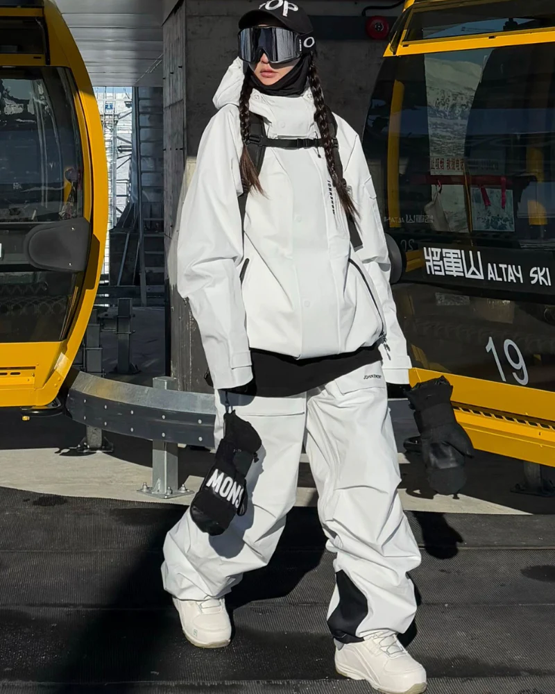 Ski Wear 3L Waterproof Windproof Hardshell Snowboard Suit -Unisex - Image 11