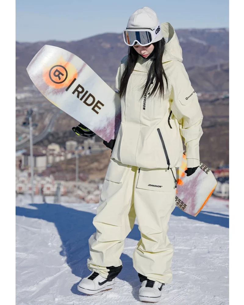 Ski Wear 3L Waterproof Windproof Hardshell Snowboard Suit -Unisex - Image 12