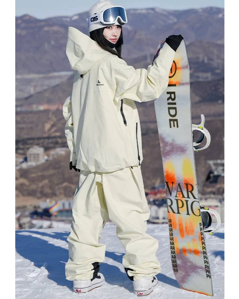 Ski Wear 3L Waterproof Windproof Hardshell Snowboard Suit -Unisex - Image 13