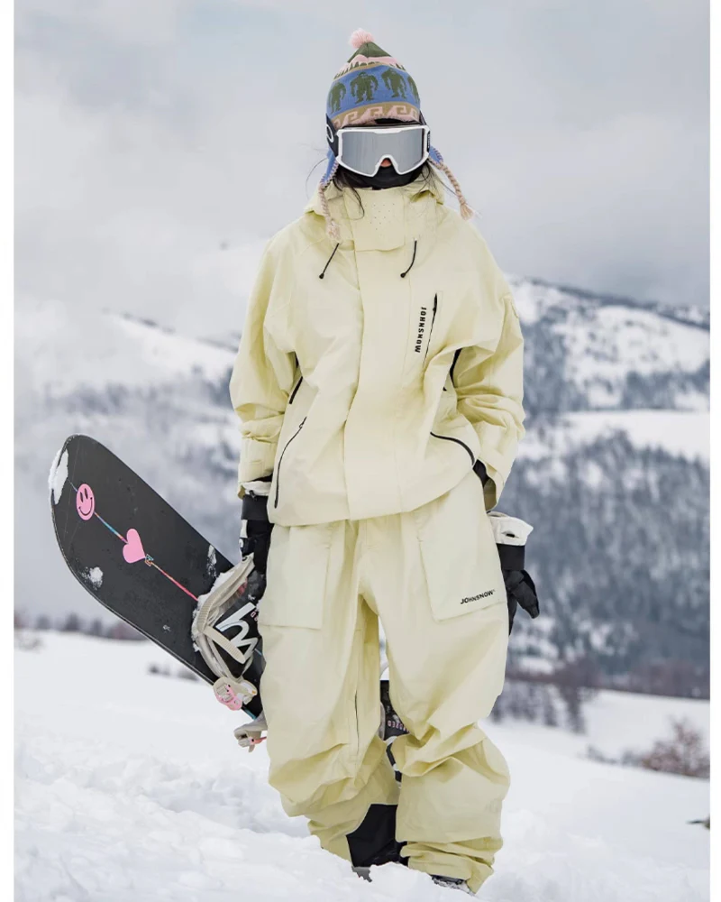 Ski Wear 3L Waterproof Windproof Hardshell Snowboard Suit -Unisex - Image 8
