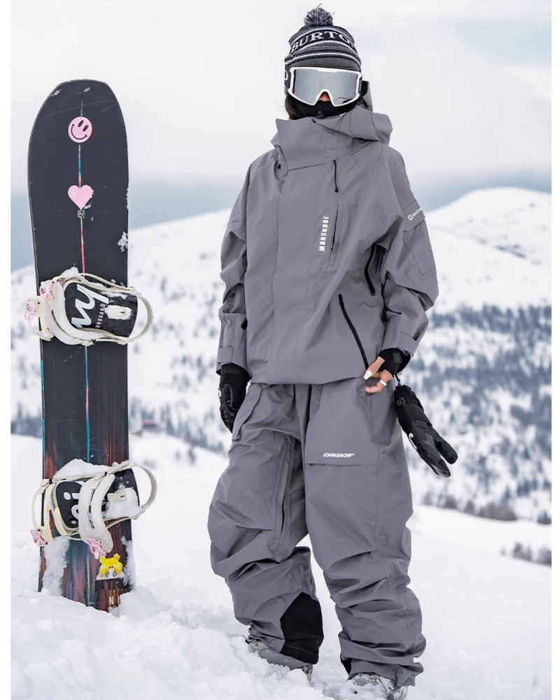 Ski Wear 3L Waterproof Windproof Hardshell Snowboard Suit -Unisex - Image 9