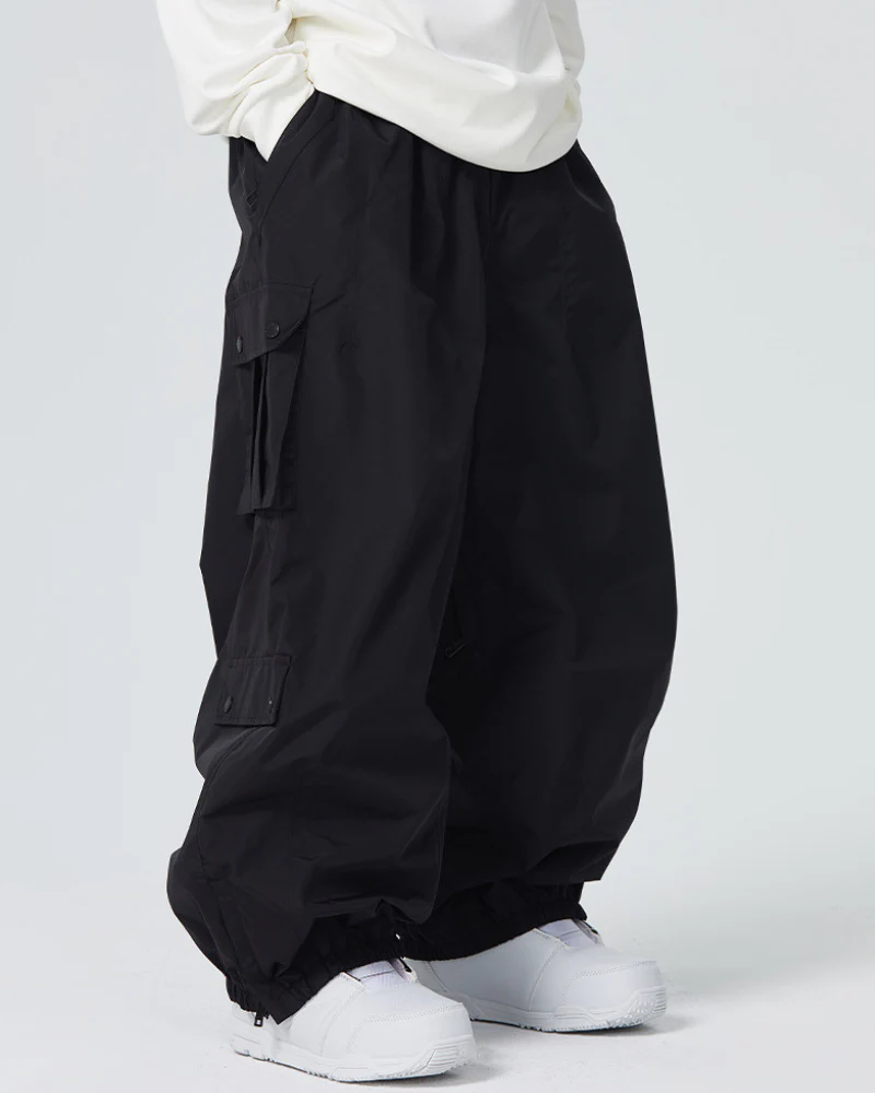 Ski Wear Baggy Snowboard Cargo Snow Pants - Unisex - Image 9