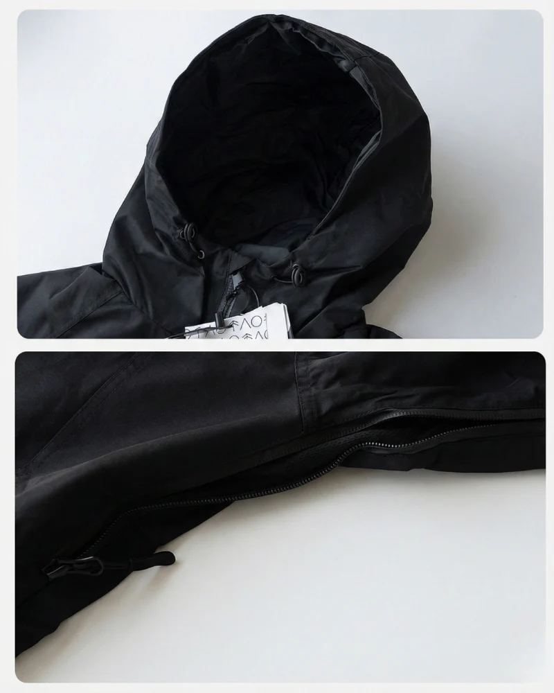 Ski Wear Black Fleece-Lined Waterproof Ski Suit -Unisex (Single Unit Available) - Image 8