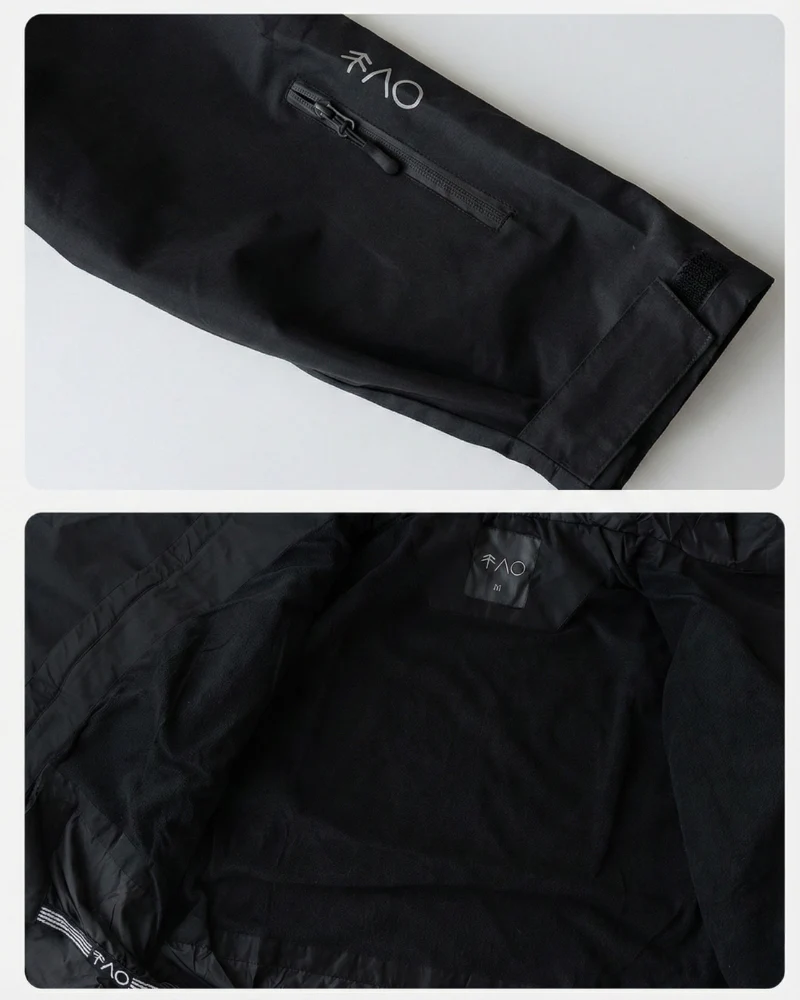 Ski Wear Black Fleece-Lined Waterproof Ski Suit -Unisex (Single Unit Available) - Image 9