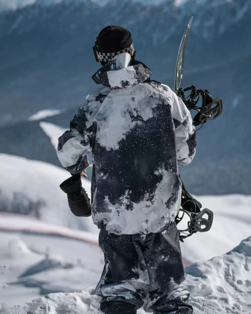 Ski Wear Black Waterproof Snowboard Jacket & Pants Set -Unisex - Image 10