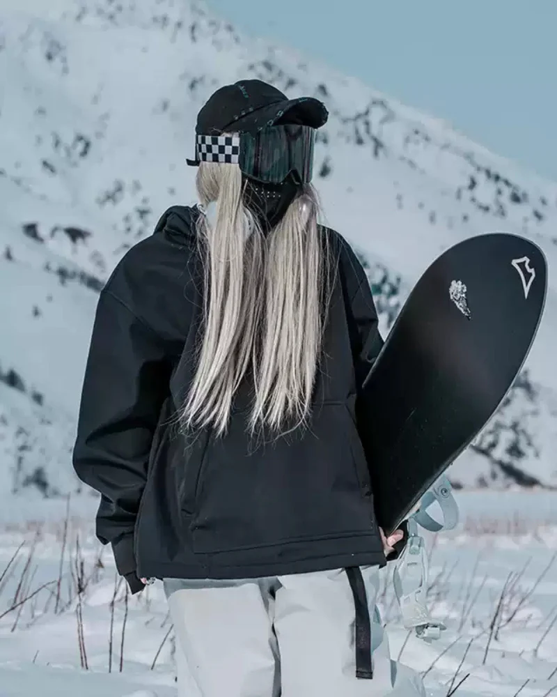 Ski Wear Bunny Ear Waterproof Loose-Fit Ski Hoodie - Women's - Image 6