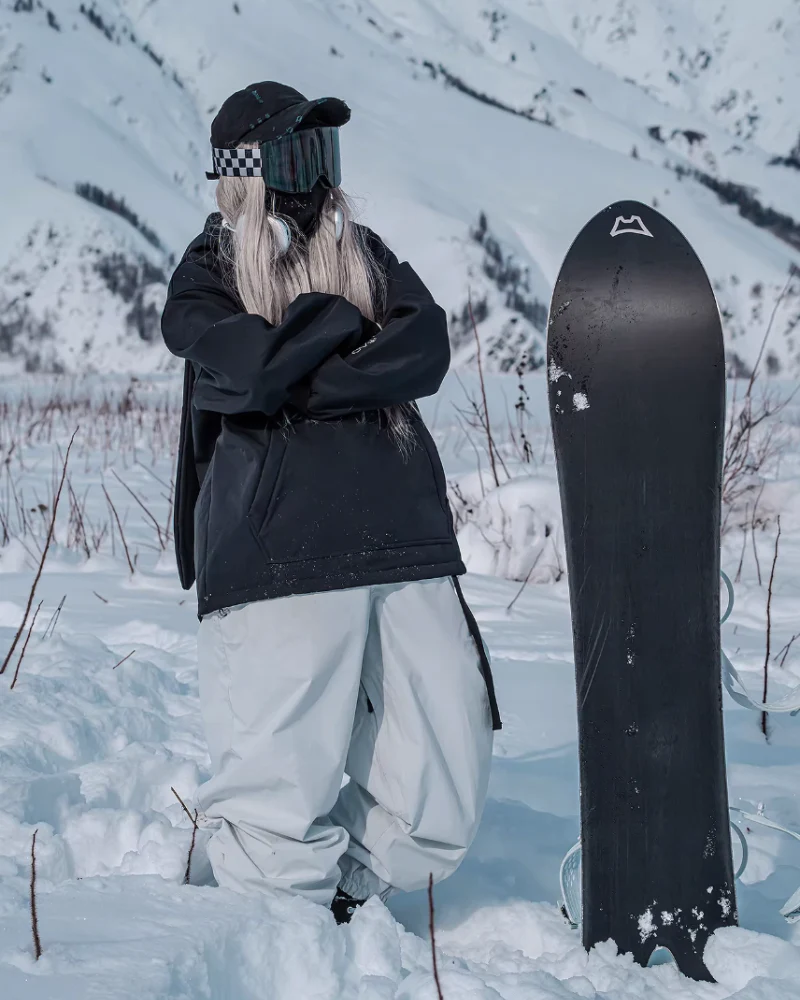 Ski Wear Bunny Ear Waterproof Loose-Fit Ski Hoodie - Women's - Image 8