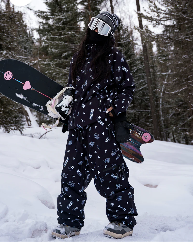 Ski Wear Fashion Digital-Print Ski Jacket & Pant Set -Unisex - Image 6
