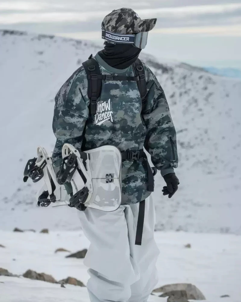 Ski Wear Fleece-Lined Waterproof Ski Sweatshirt -Unisex - Image 10