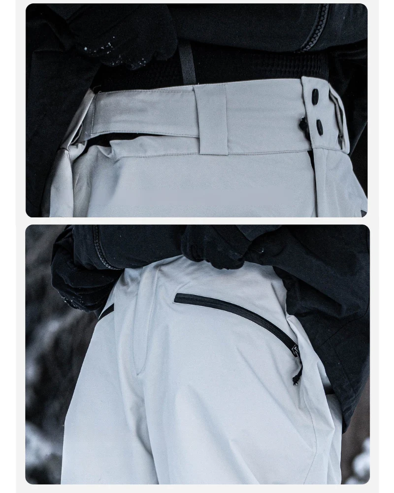 Ski Wear Fleece-lined Waterproof Snow Pants -Unisex - Image 9