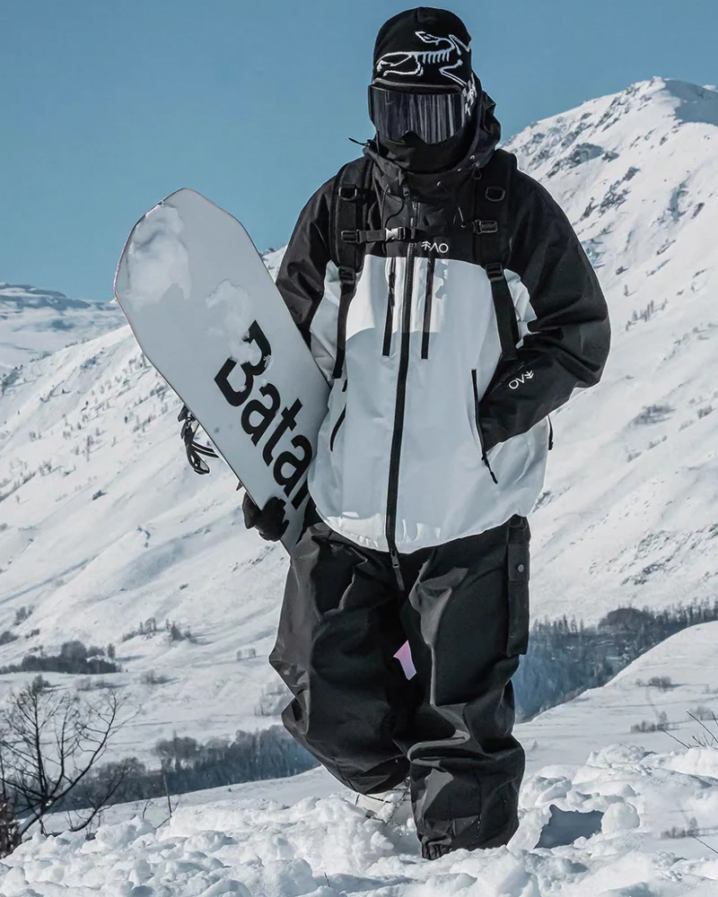 Ski Wear Fleece Lining 3L Waterproof Ski Jacket -Unisex - Image 11