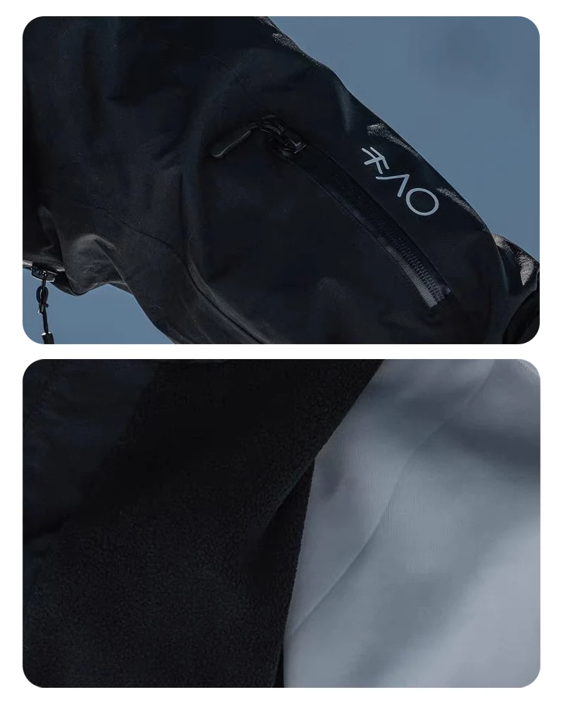Ski Wear Fleece Lining 3L Waterproof Ski Jacket -Unisex - Image 13