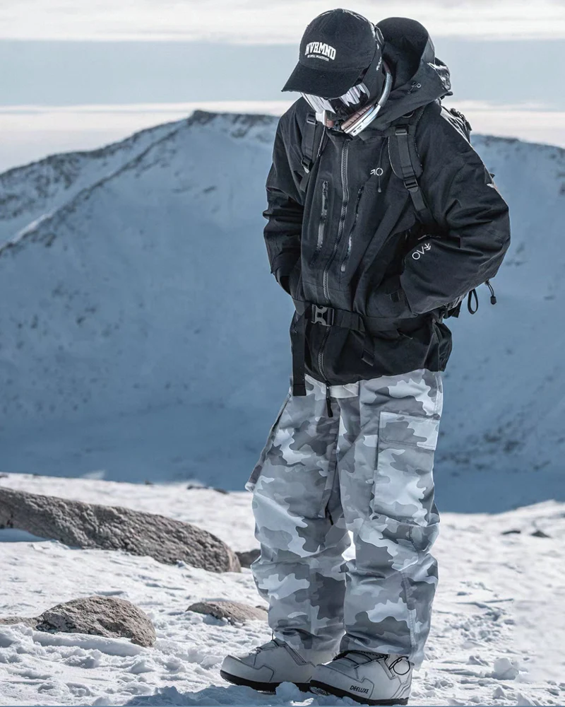 Ski Wear Fleece Lining 3L Waterproof Ski Jacket -Unisex - Image 3