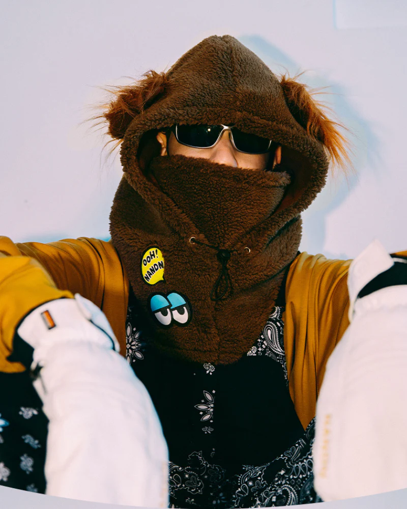 Ski Wear Fluffy & Adorable Unisex Face Mask - Image 6