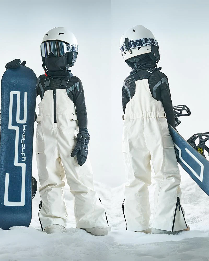 Ski Wear Frog Color Block Kids Jacket&Bibs Snow Suit (Single Unit Available) - Image 10