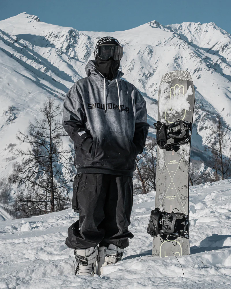 Ski Wear Gradient Color Warm Ski Hoodie - Unisex - Image 8
