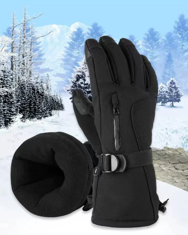 Ski Wear Insulated Thick Outdoor Ski Gloves - Image 10