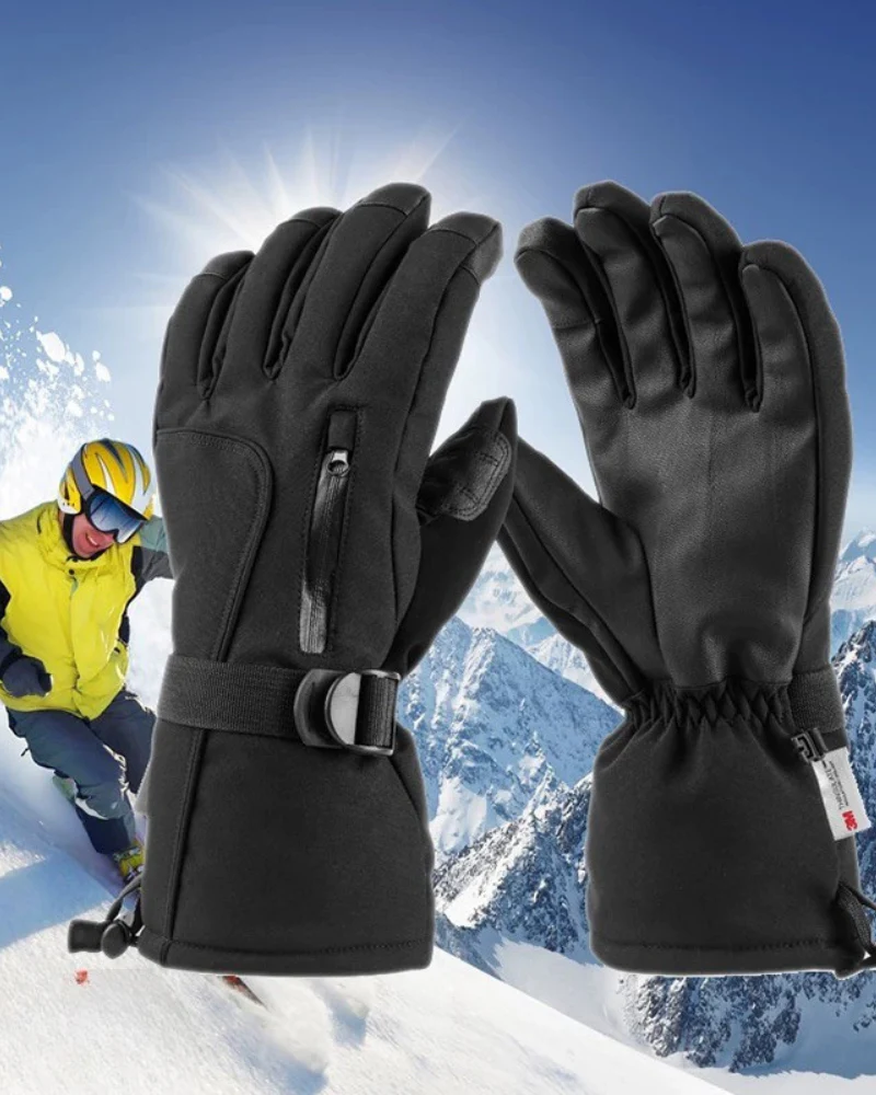 Ski Wear Insulated Thick Outdoor Ski Gloves - Image 6