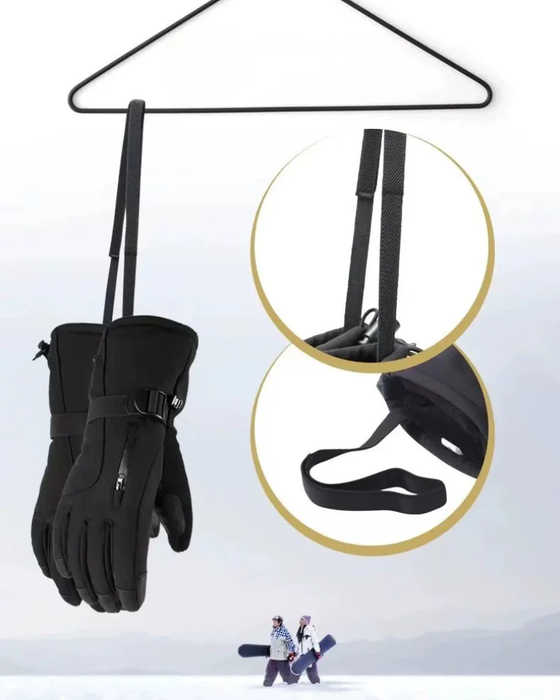 Ski Wear Insulated Thick Outdoor Ski Gloves - Image 8
