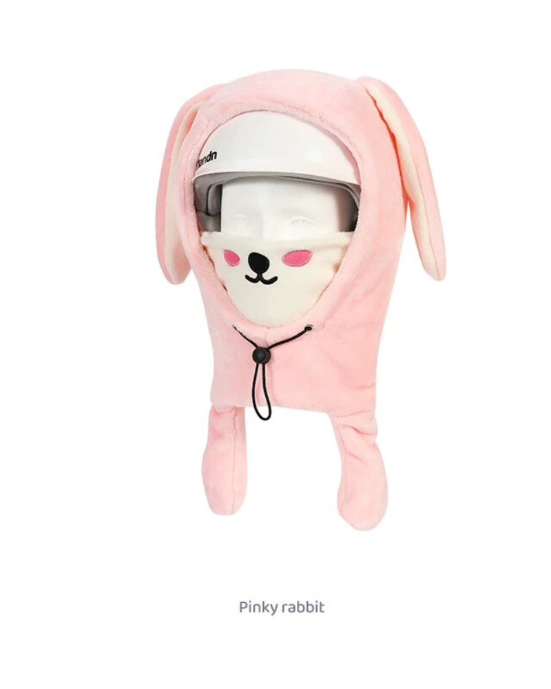 Ski Wear Kids Plush Jumping Ear Snow Helmet Hood - Image 4
