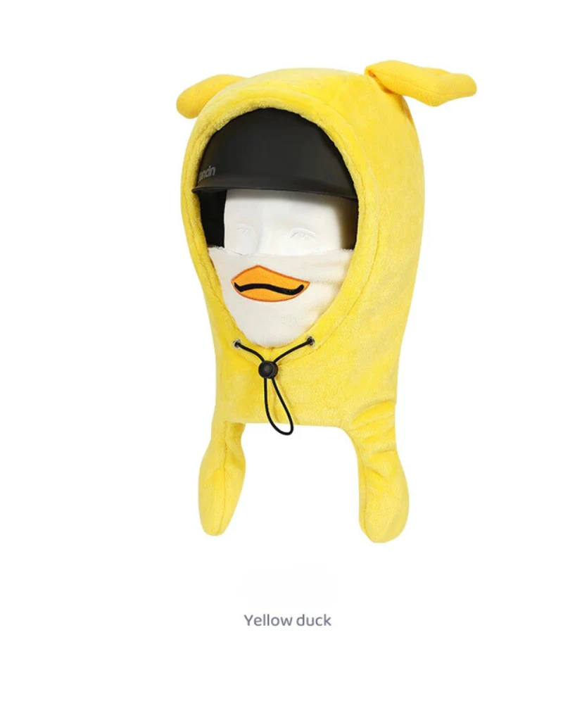 Ski Wear Kids Plush Jumping Ear Snow Helmet Hood - Image 6