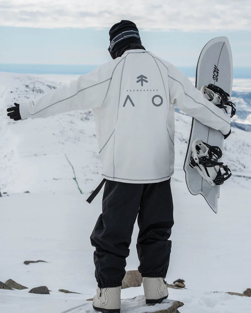 Ski Wear Loose-Fit Fleece-Lined Indoor Ski Sweatshirt -Unisex - Image 10