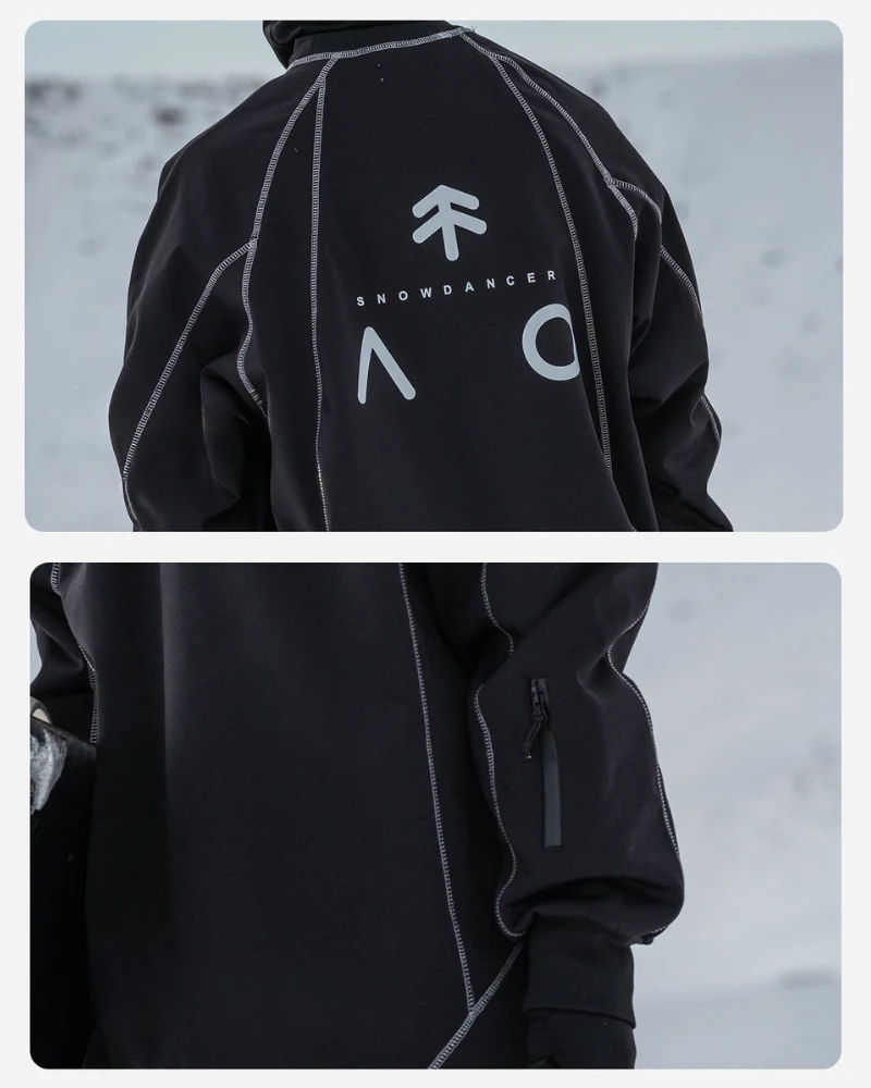 Ski Wear Loose-Fit Fleece-Lined Indoor Ski Sweatshirt -Unisex - Image 11