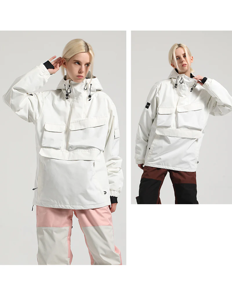 Ski Wear Multi-pocket Cargo Ski Jacket - Unisex - Image 6