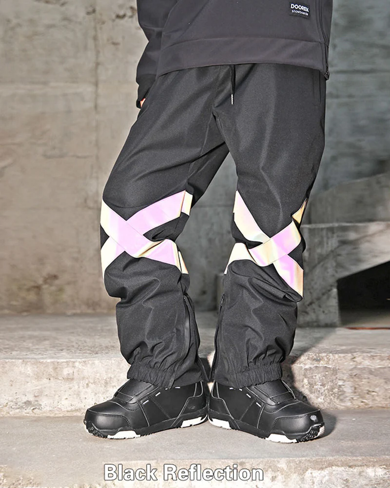 Ski Wear Neon Reflective Baggy Snow Pants -Unisex - Image 13
