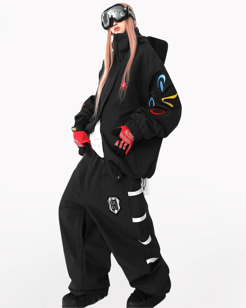 Ski Wear Night Warrior 3L Fleece Ski Suit - Unisex (Single Unit Available)