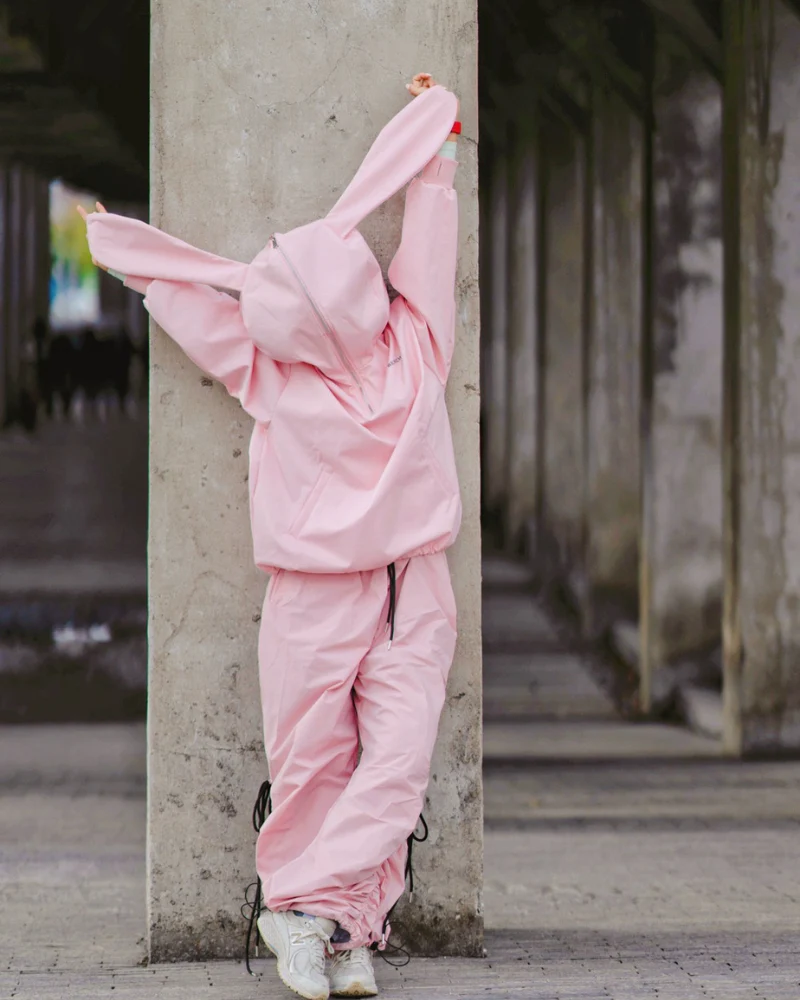 Ski Wear Outdoor Adorable Bunny Ears Warm Hoodie -Unisex - Image 9