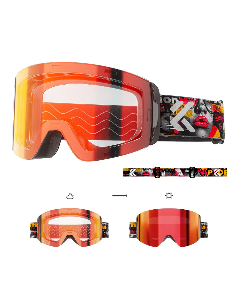 Ski Wear Outdoor Photochromic Magnetic Ski Goggles - Image 13
