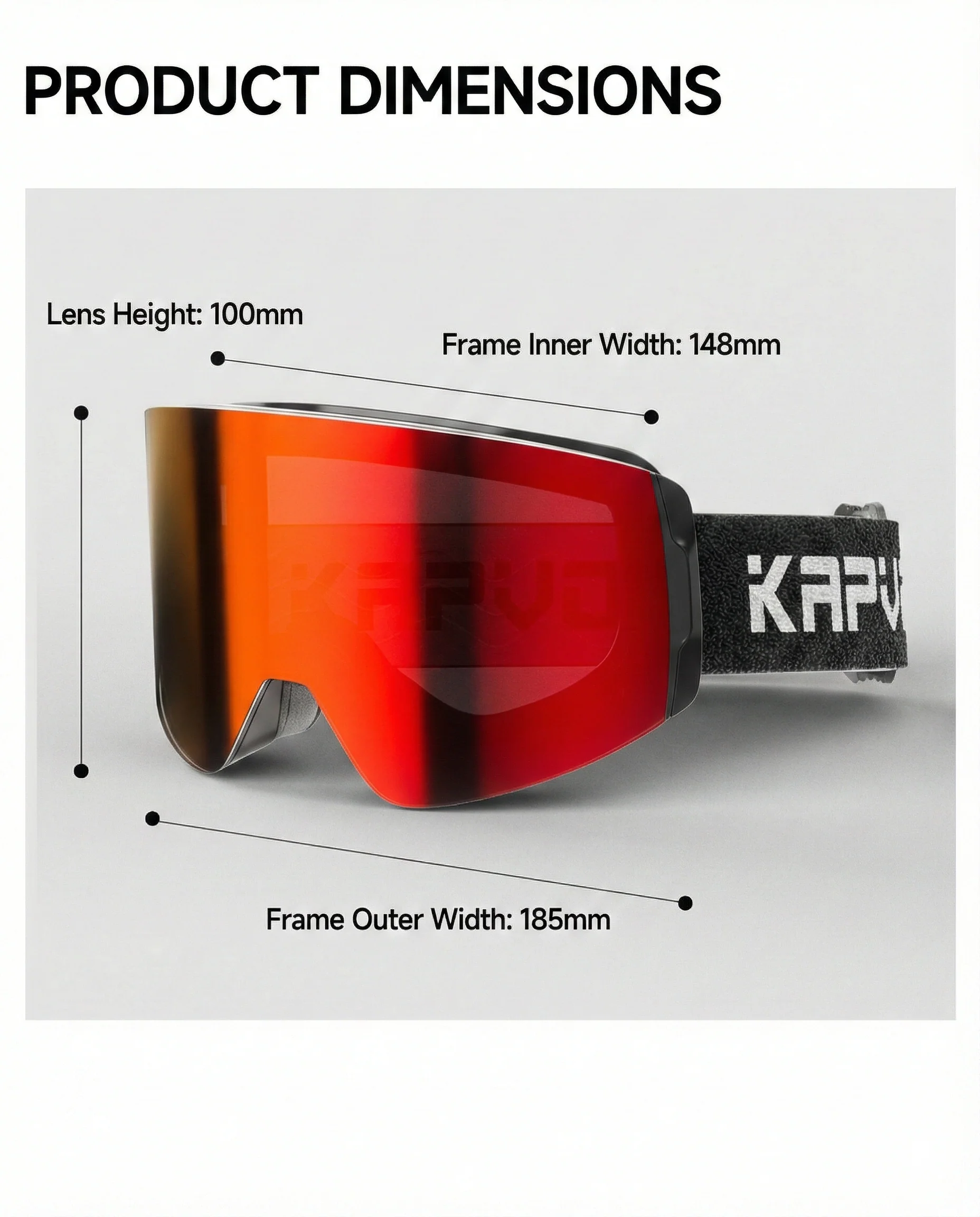 Ski Wear Outdoor Photochromic Magnetic Ski Goggles - Image 22
