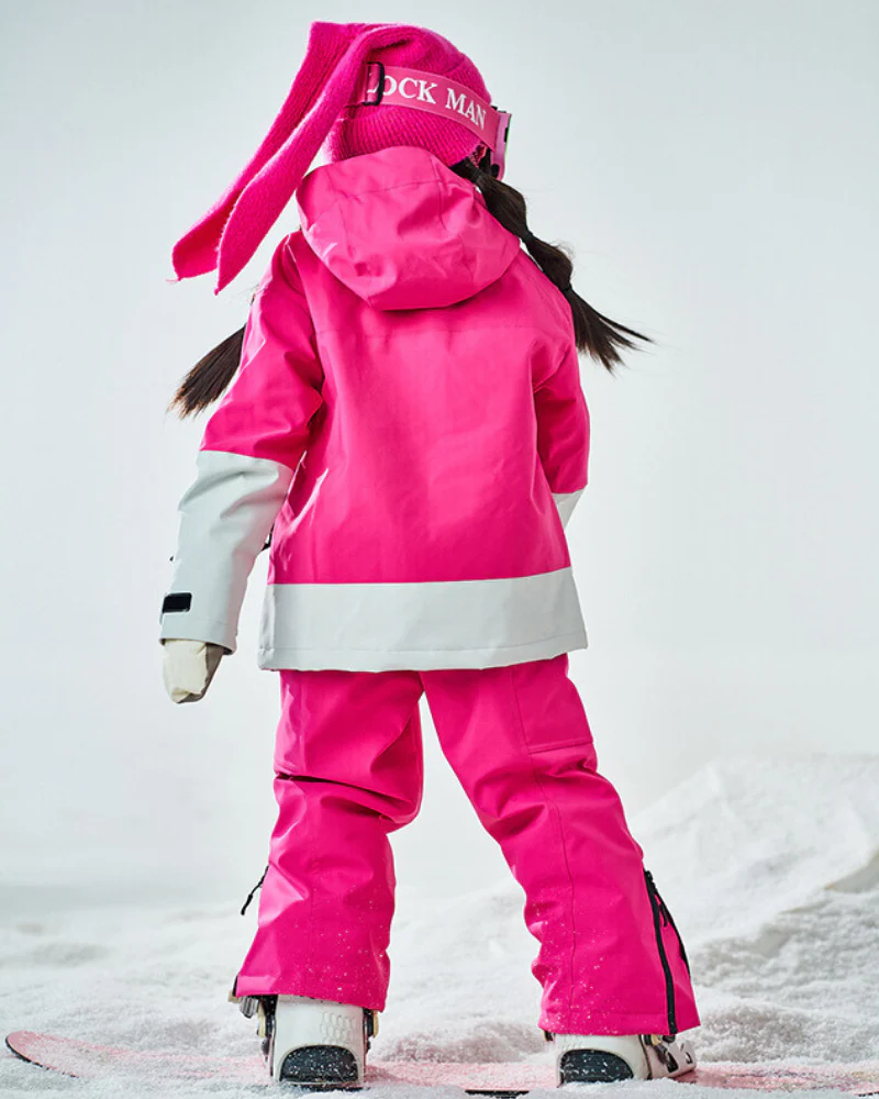 Ski Wear Outdoor Waterproof Jacket&Bibs Kids Snow Suit (Single Unit Available) - Image 5
