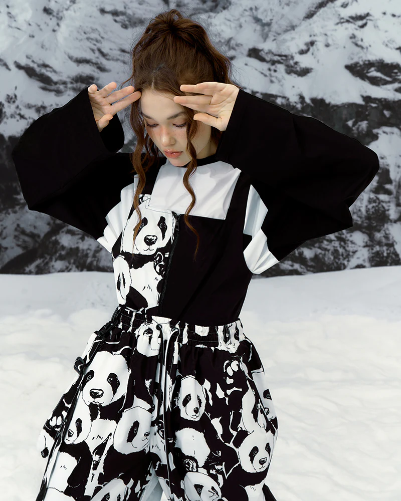 Ski Wear Panda Jacket&Bibs Snow Suit -Unisex (Single Unit Available) - Image 5