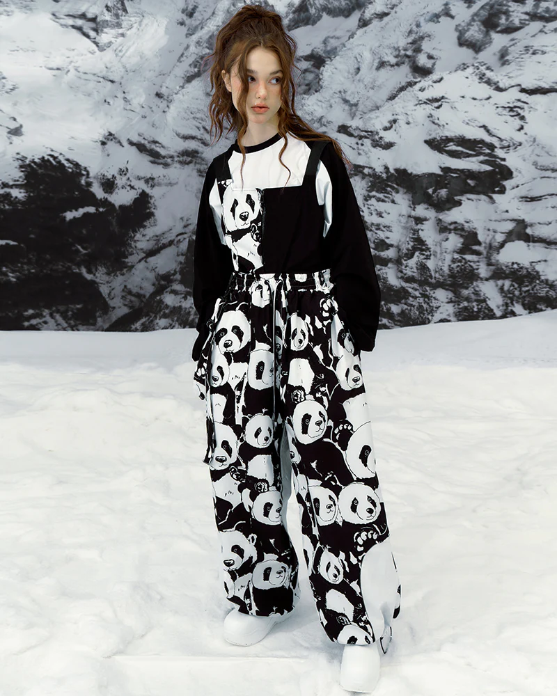 Ski Wear Panda Jacket&Bibs Snow Suit -Unisex (Single Unit Available) - Image 9