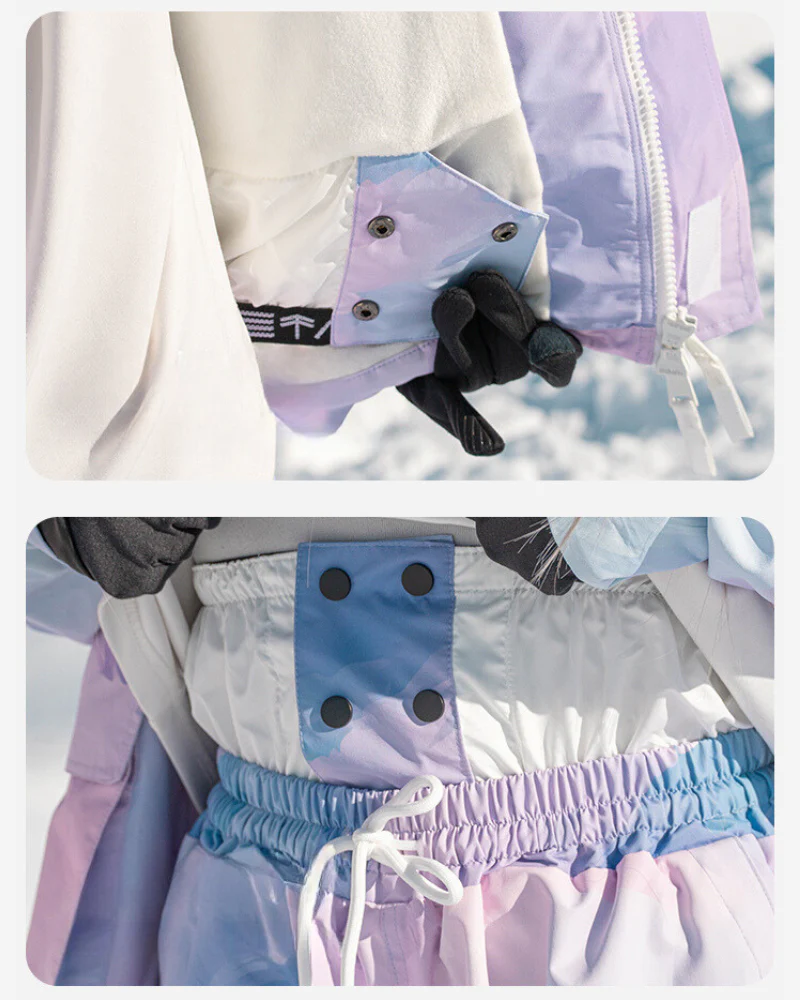 Ski Wear Pink&Purple Snow Jacket&Pants Suit -Women's (Single Unit Available) - Image 13