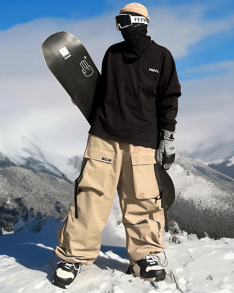 Ski Wear Snow Gear Cargo Snow Pants - Unisex - Image 17