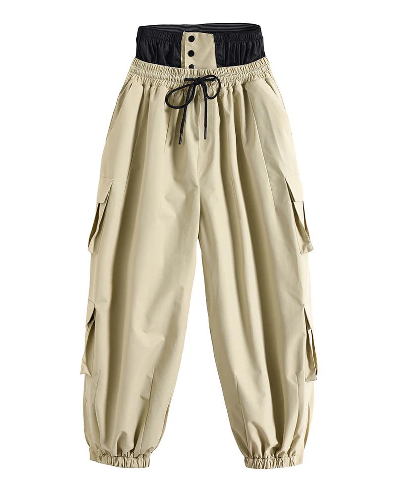 Ski Wear Snow Outfits Baggy Cargo Snow Pants - Unisex - Image 10