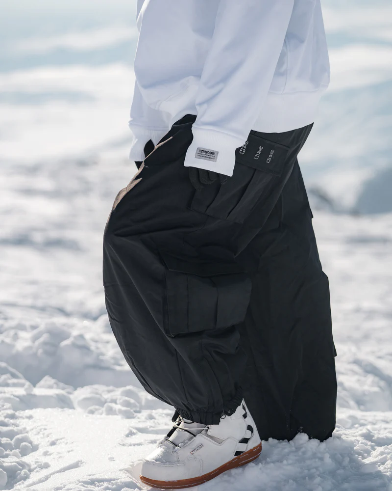 Ski Wear Snow Outfits Baggy Cargo Snow Pants - Unisex - Image 7
