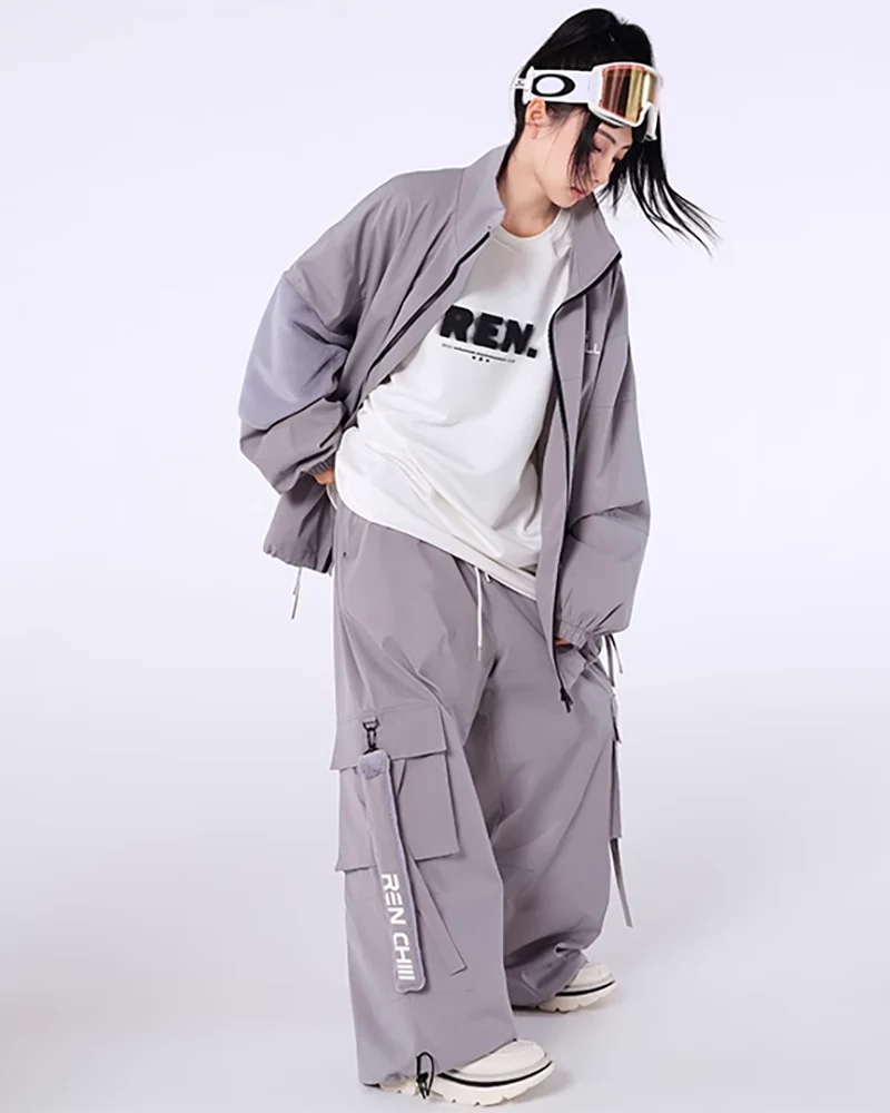 Ski Wear Snow Outfits Hip-Hop Snow Suit -Unisex - Image 6