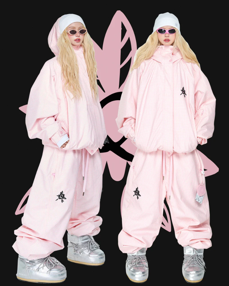 Ski Wear Snowboard 3L Pink Snow Jacket&Pants Suit - Women's (Single Unit Available) - Image 3