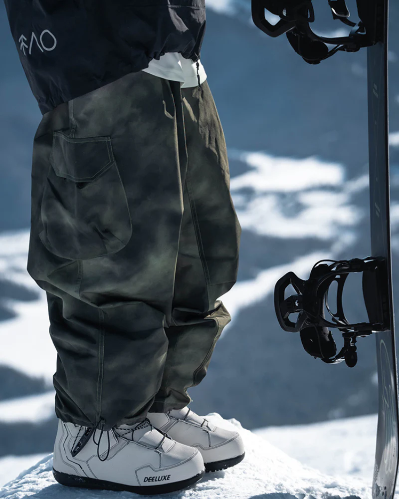 Ski Wear Snowboard Camo Oversize Snow Pants -Men's - Image 3